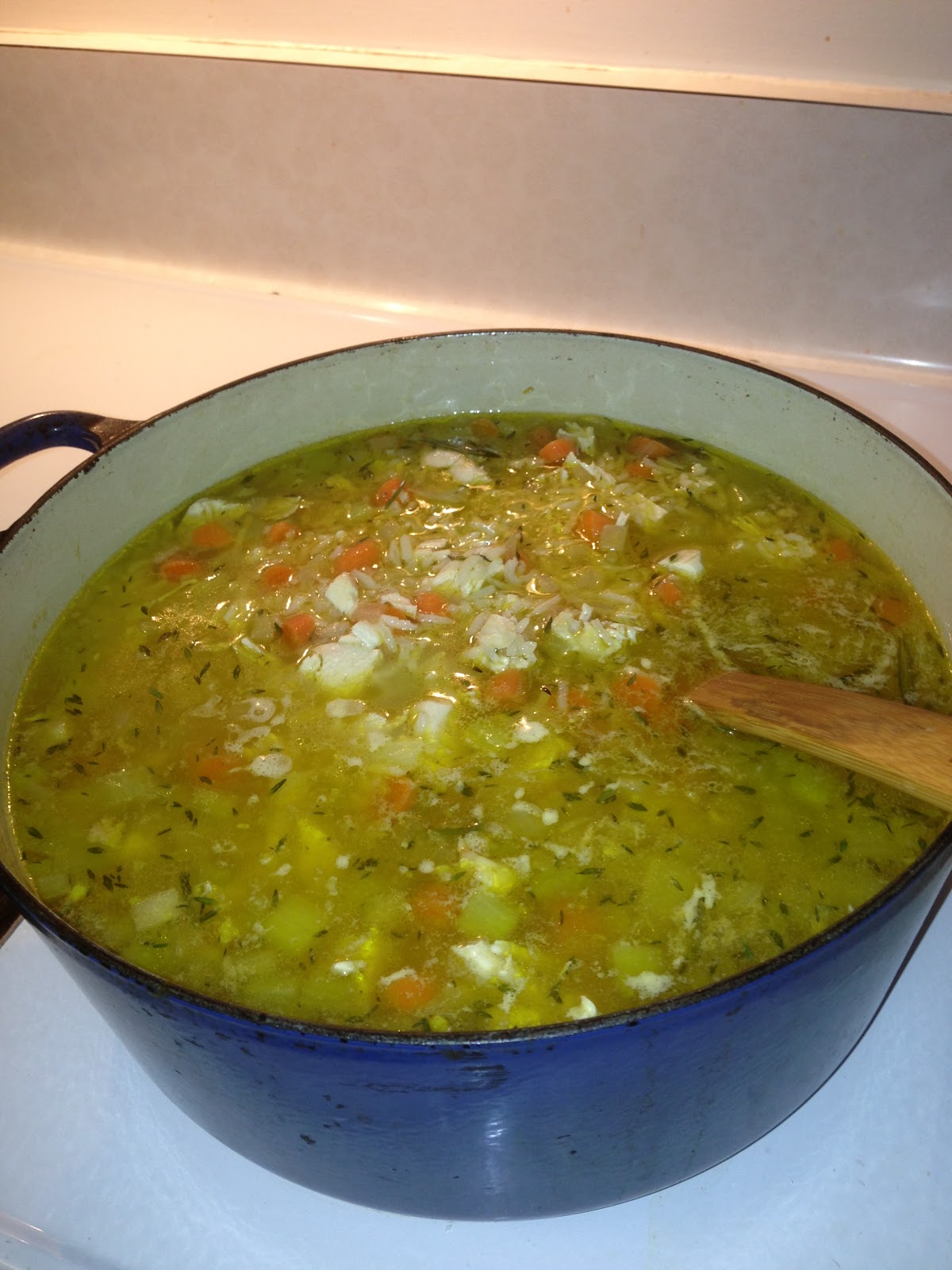 homegrownEats Roasted Chicken Soup with Rice