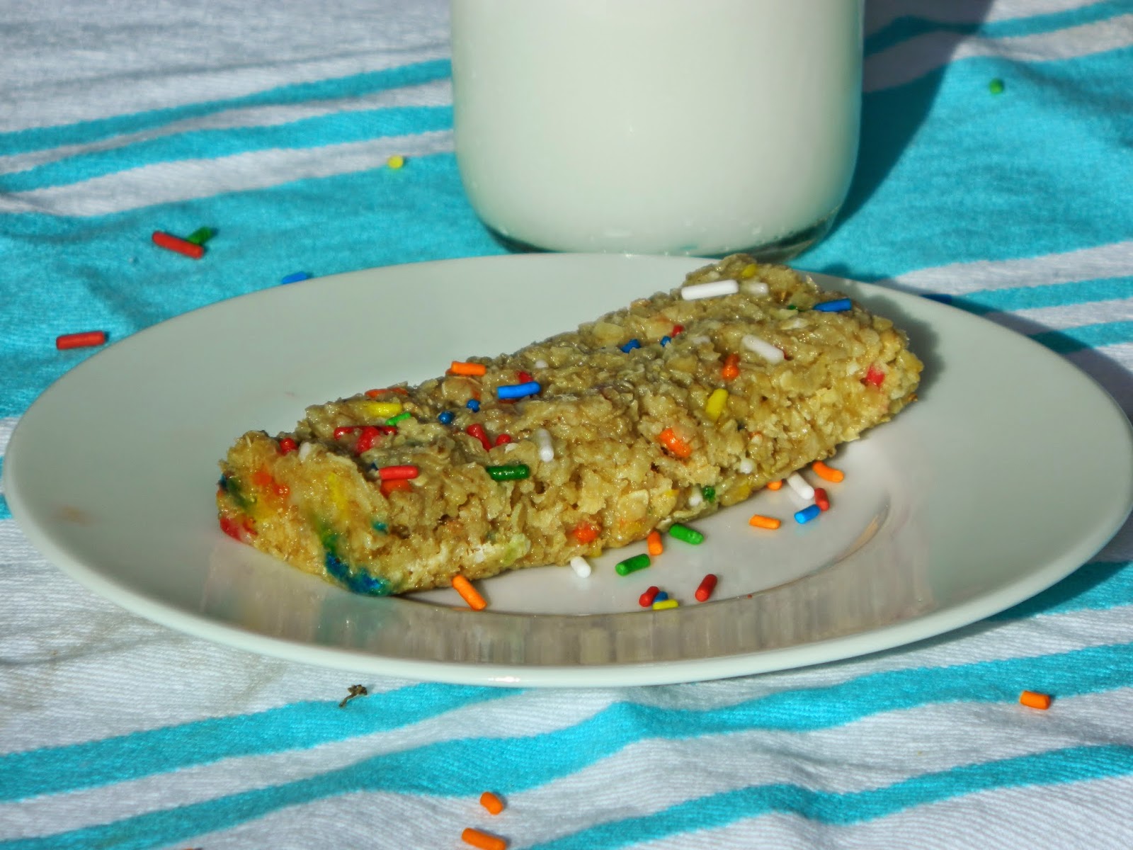 Out of the Right Brain Sprinkles make everything better! {Granola Bars}