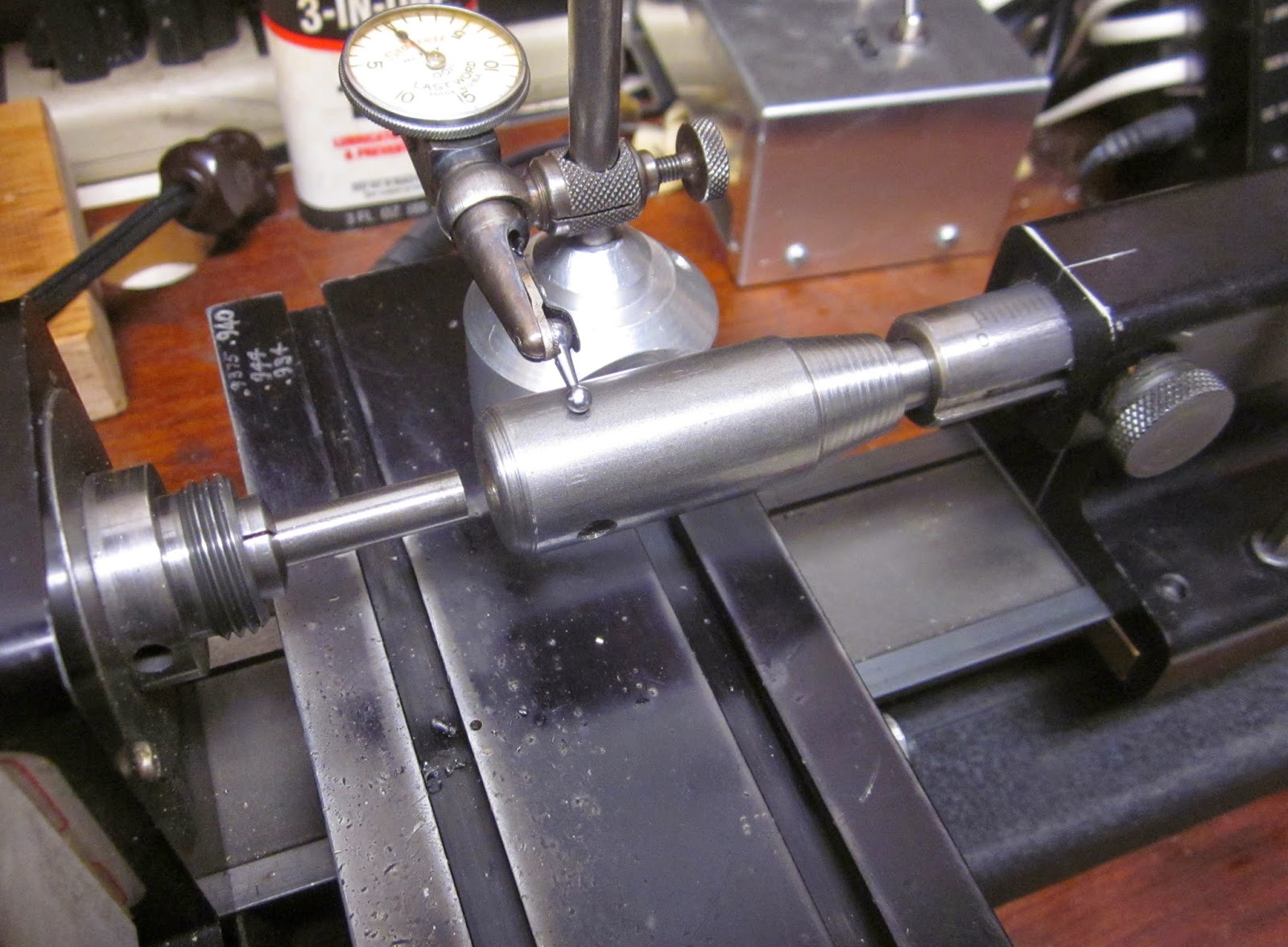 MI Shop Tools Inventions Sherline Lathe Tail stock Alignment