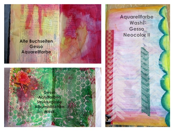 Mixed Media Montag | Mixed Media Hintergründe gestalten | Anleitung auf www.danipeuss.de