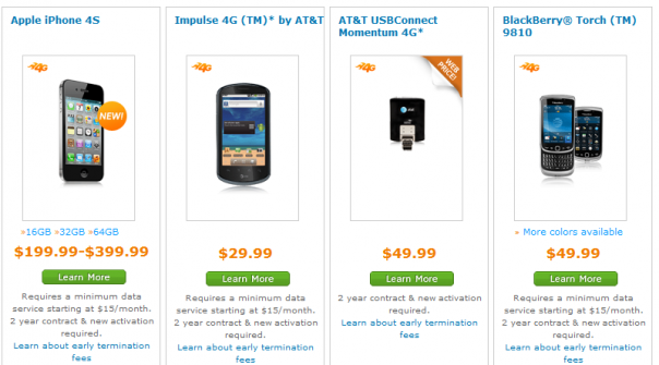 The iPhone 4S is Displayed as a â€œ4G â€œHandset on AT&T`s Website