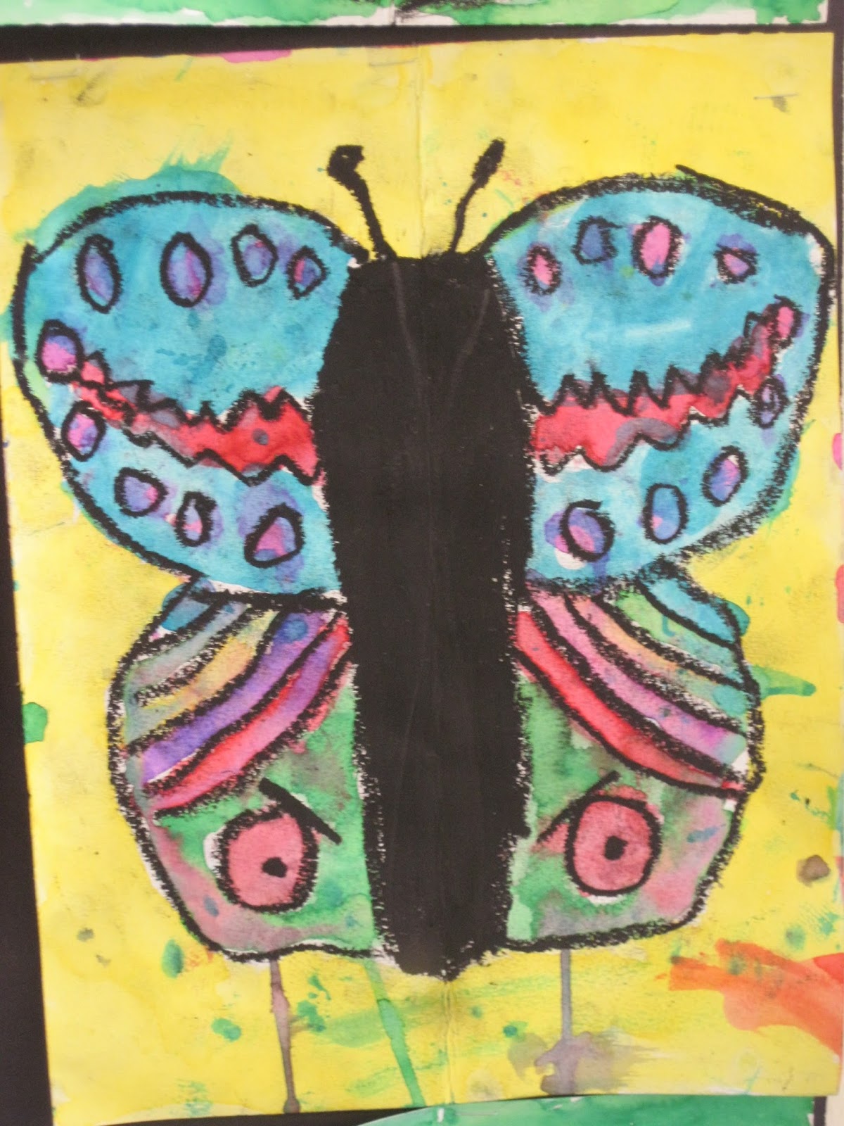 Lines, Dots, and Doodles Symmetrical Butterflies, 1st Grade