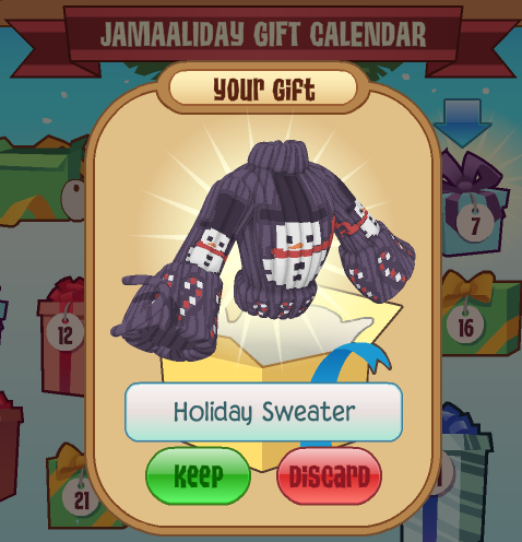 Animal jam holiday sweater worth
