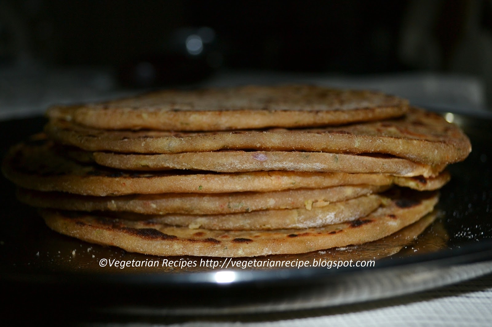Vegetarian Recipes Onion Cabbage Paratha Recipe