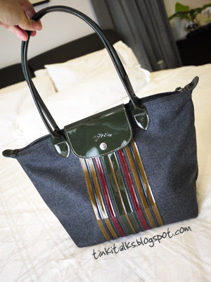 longchamp leather tote bag