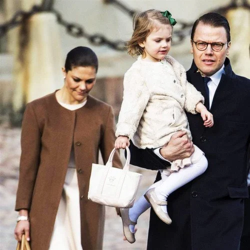 Crown Princess Victoria and Crown Prince Daniel of Sweden, King Carl Gustaf and Queen Silvia, Prince Carl Philip and Sofia Hellqvist, and Princess Madeleine and Christopher O’Neill, Princesses Estelle and Leonore 