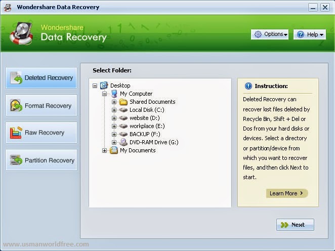 wondershare data recovery key