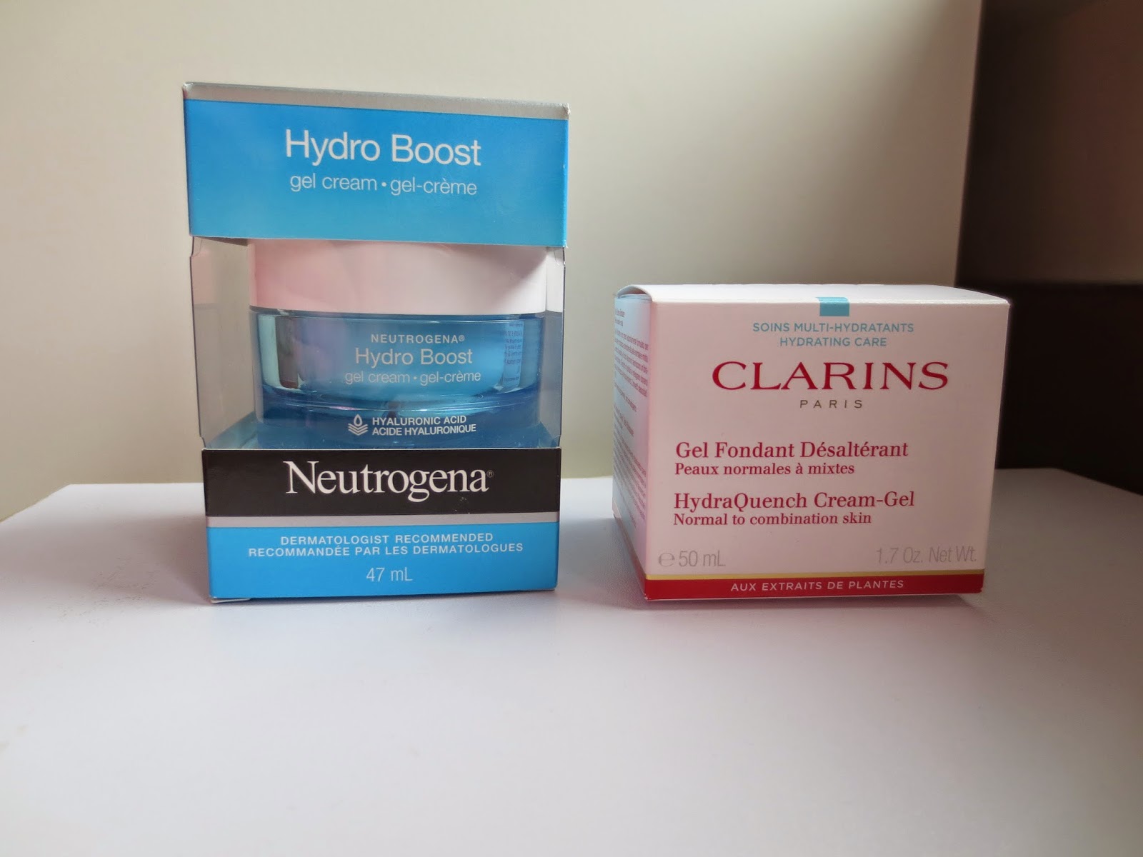 J Ting S Diary Comparison Clarins Hydraquench Vs Neutrogena Hydraboost