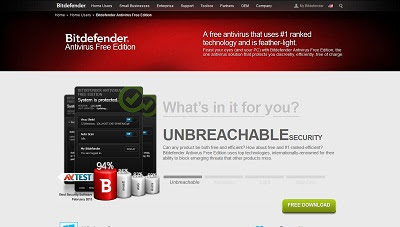 Bitdefender Antivirus Free Edition, Antivirus