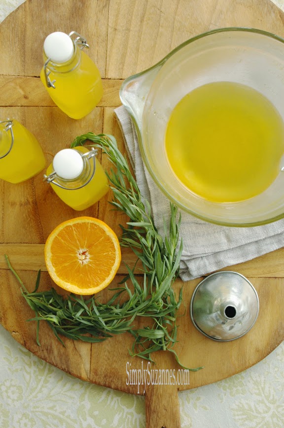 Simply Suzanne's AT HOME orange tarragon syrup . . . a Summer simple syrup