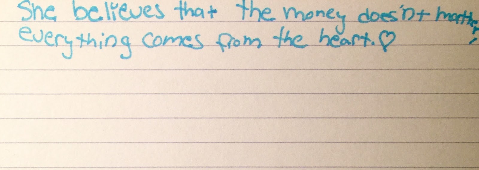 one grateful teacher what is your sentence