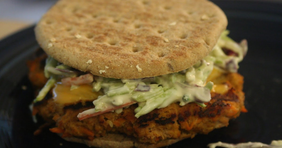 Cooking Claire Buffalo Turkey Burgers with Blue Cheese Coleslaw
