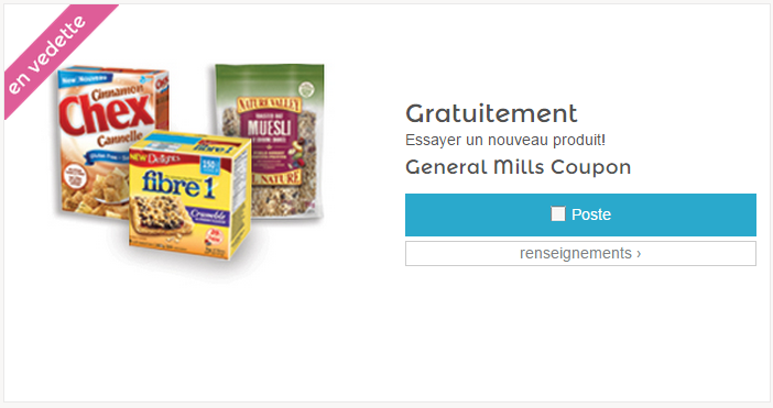 Barres coupons disponibles