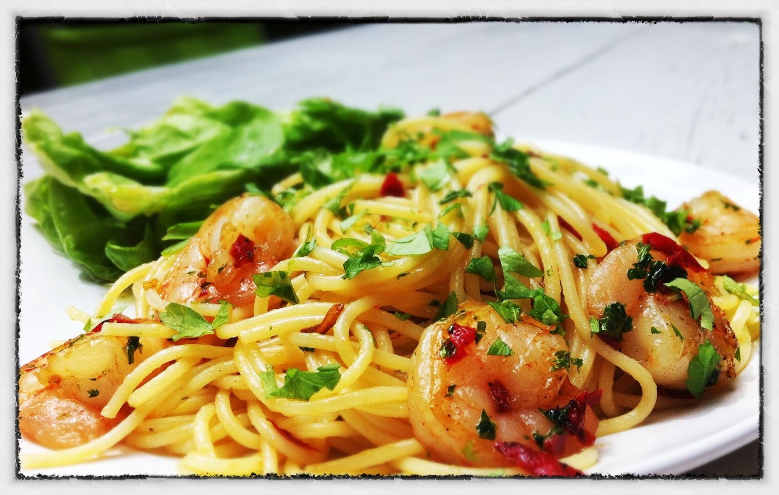 Food & More Spaghetti Aglio Olio en Gamba's
