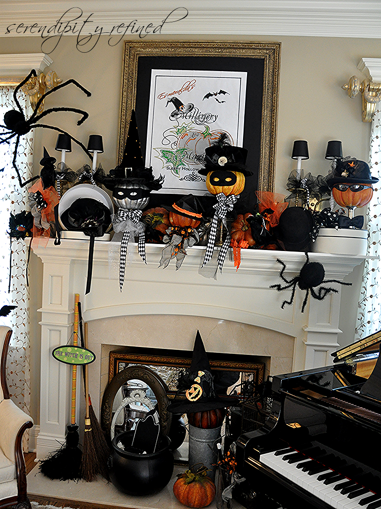 serendipity refined blog halloween mantel do you believe in magic