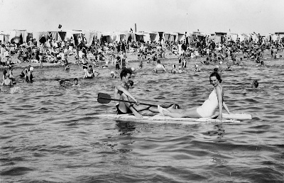 Paddling at Eastney