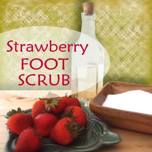 Paula Parrish DIY Strawberry Foot Scrub