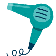 ヘアドライヤーのイラスト