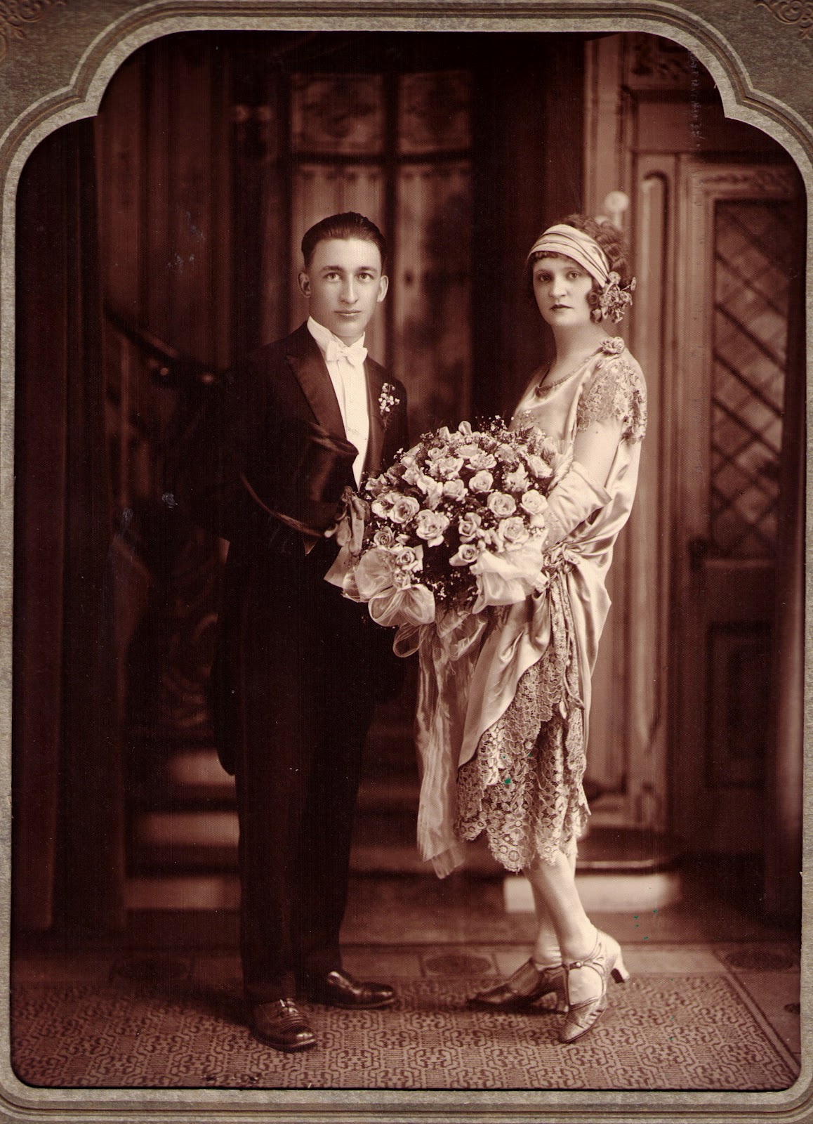 Gene and Clara's 1920s Wedding Portraits
