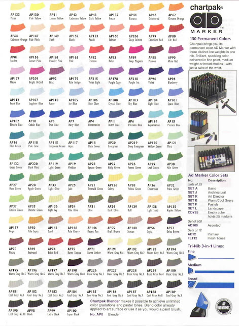 Prisma Marker Color Chart