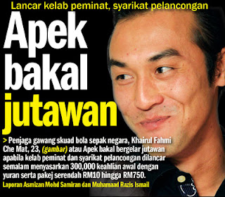 Khairul Fahmi (Apek ) bakal jutawan