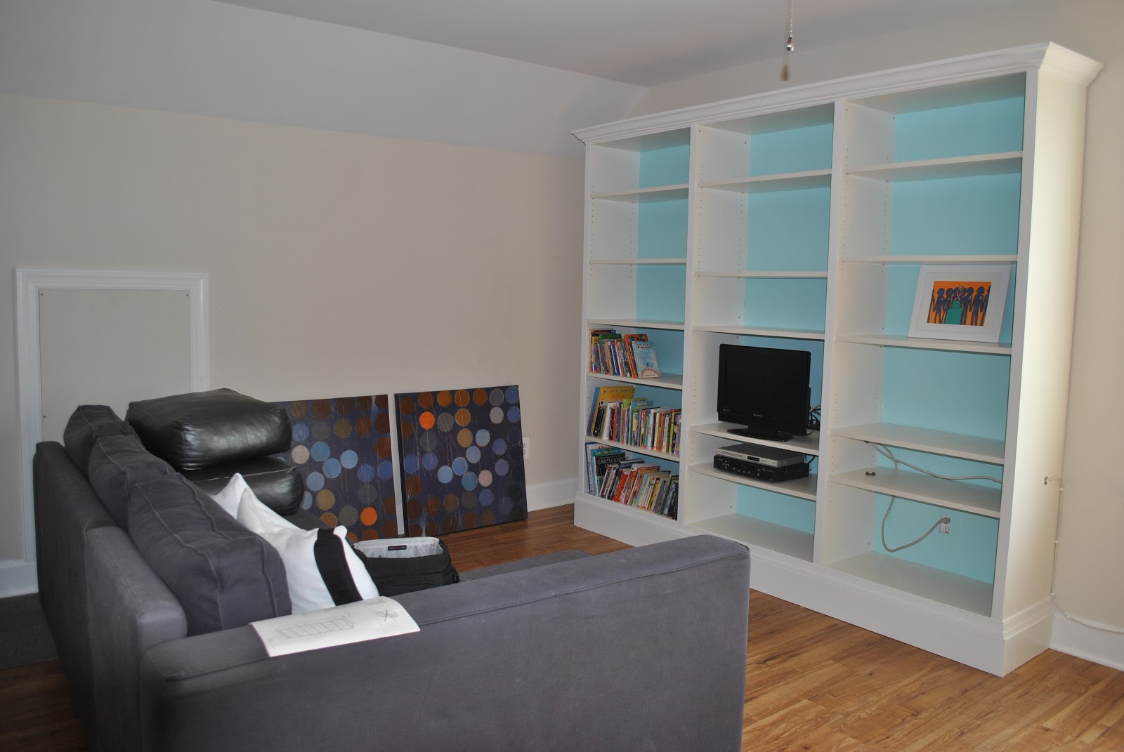 Adventures in DIY Loft BuiltIn Shelves are Done.....Finally