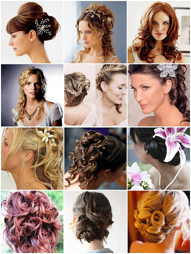 updo hairstyles with flowers