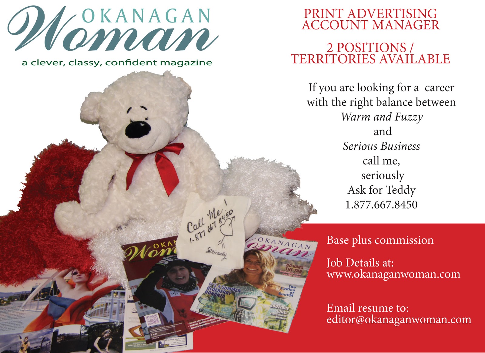 Okanagan Woman Magazine Job Opportunities at Okanagan