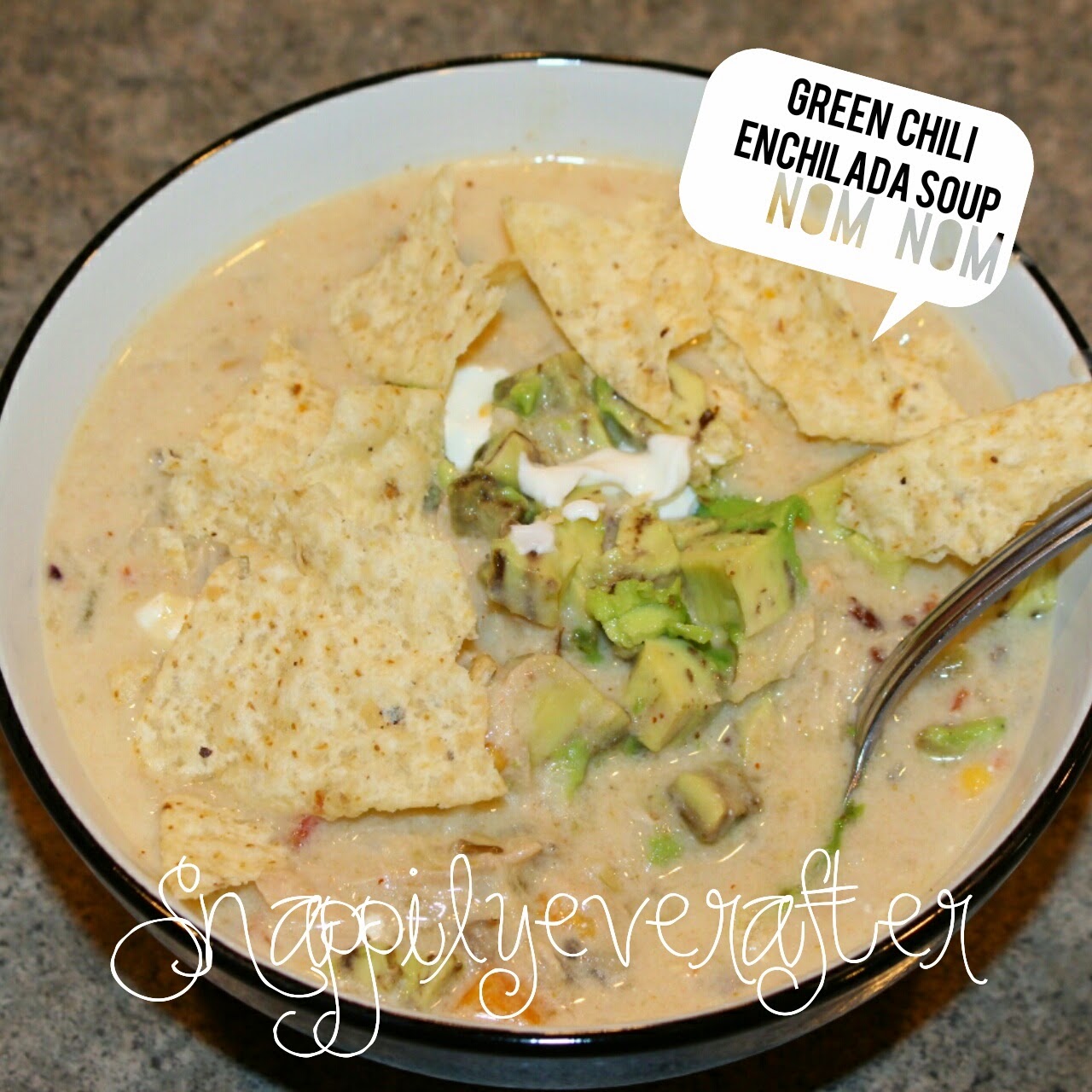 Snappily Ever After Green Chili Enchilada Soup Create a Soup