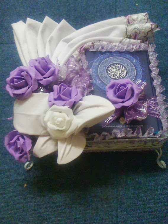 sample concept / Al-Quran /kain sembahyang/purple & white