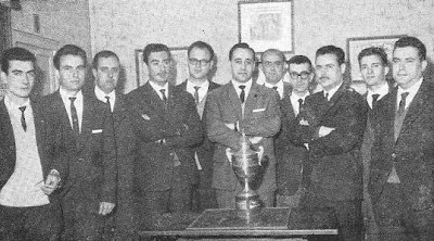 Los ganadores de la Copa Catalana de Ajedrez de 1962