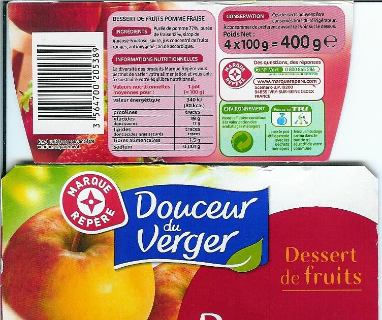 Mincir et Sport: E.LECLERC Marque Repère Douceur du verger ... Mincir et Sport: E.LECLERC Marque Repère Douceur du verger ...