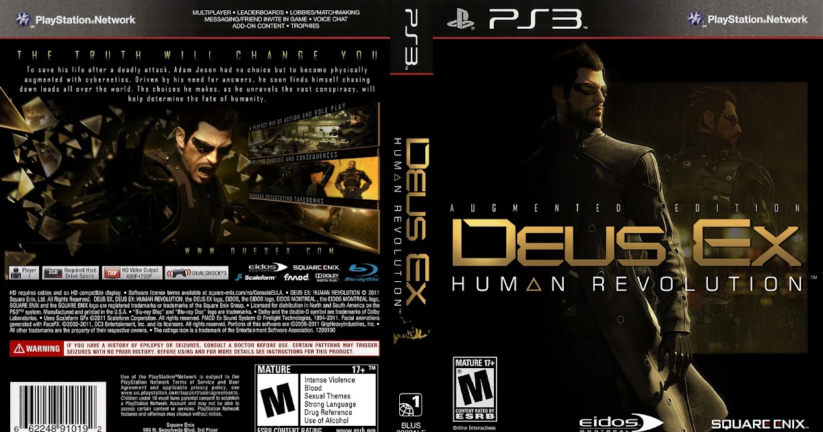 James Brunner Graphic Design: Deus Ex Human Revolution custom PS3 cover