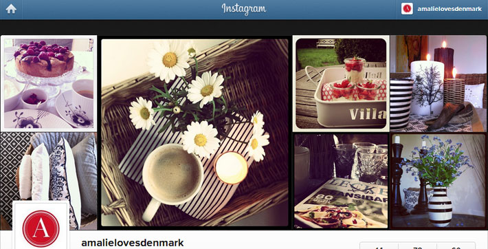 Amalie loves Denmark on Instagram