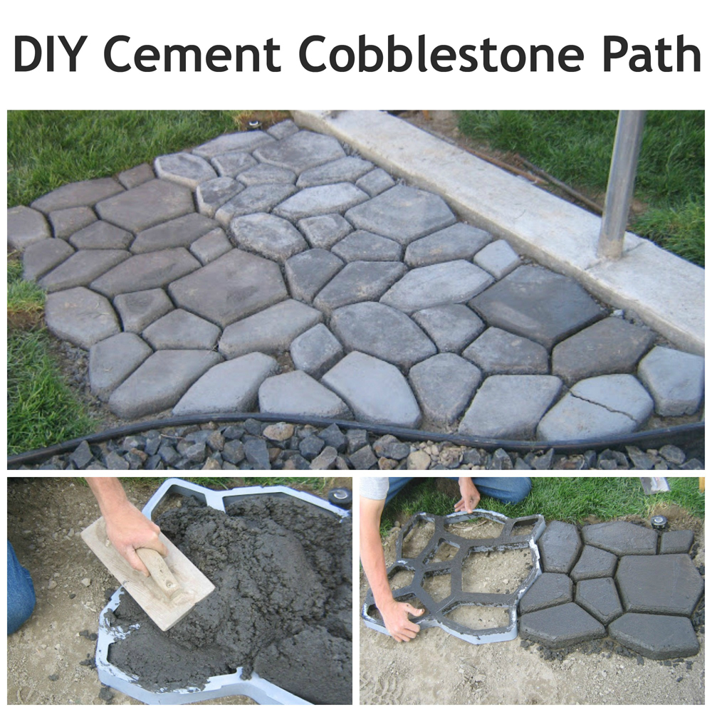 DIY Cement Cobblestone Path Tutorial | Handy & Homemade