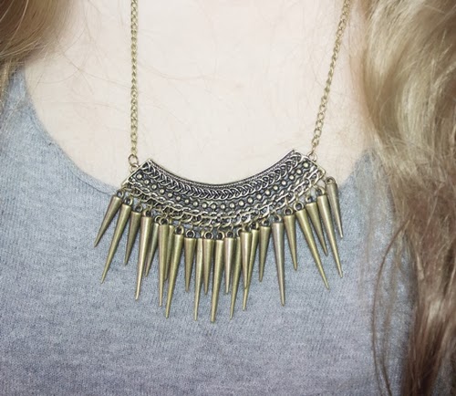 Retro Spike Chain Necklace