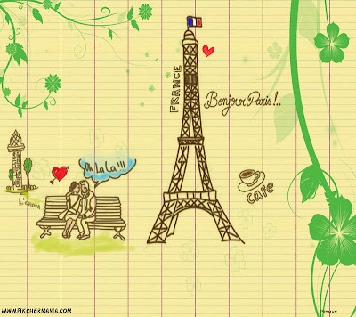 love in paris wallpaper