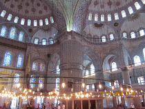 The Blue Mosque interior, Istanbul, Turkey