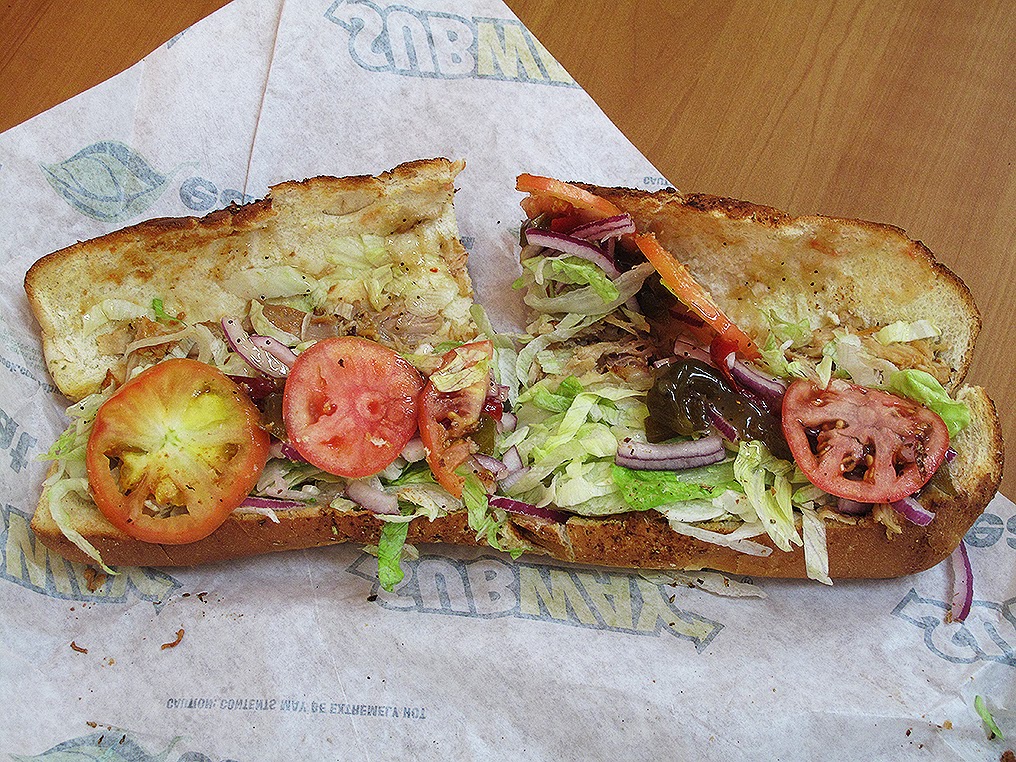 The Shit I Eat BBQ Pulled Pork Footlong Sandwich from Subway