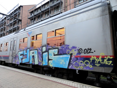 graffiti on a train