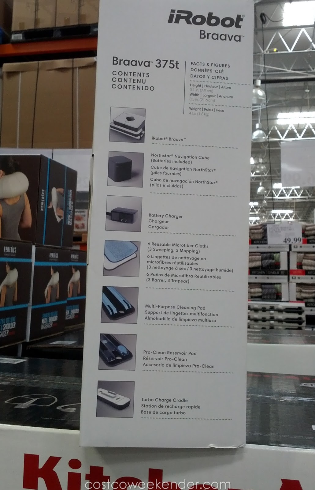 iRobot Braava 375T Floor Mopping Robot Costco Weekender