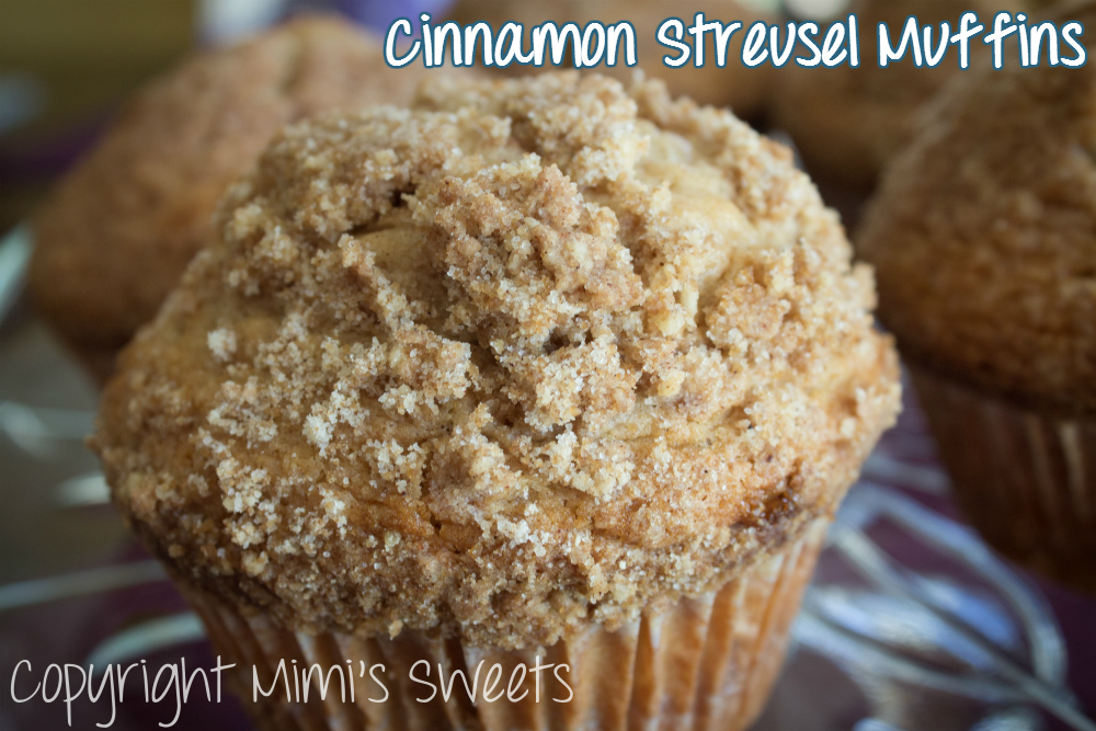 Jumbo Cinnamon Streusel Muffins Mimi's Sweets