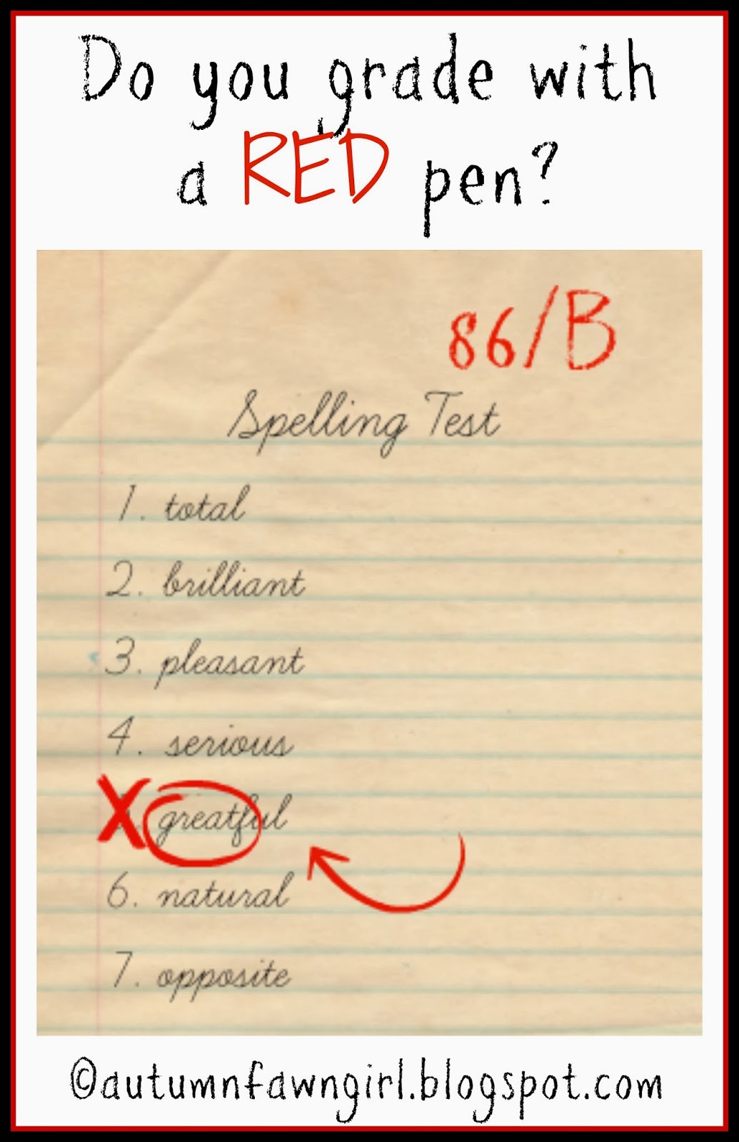 Brandi Raae Do You Grade With a RED pen?