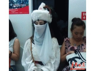 北京地鐵赫見 樓蘭美女