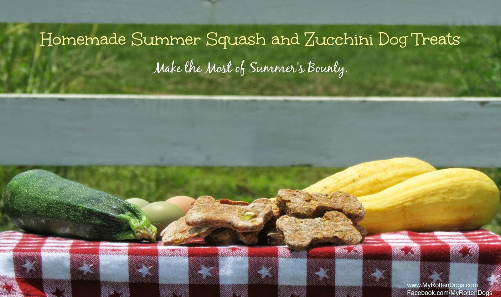 My Rotten Dogs Homemade Summer Squash and Zucchini Dog Treats