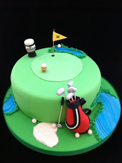 golf cake cakes birthday clubs happy predictor golfers edible theme complete 40th bespoke january