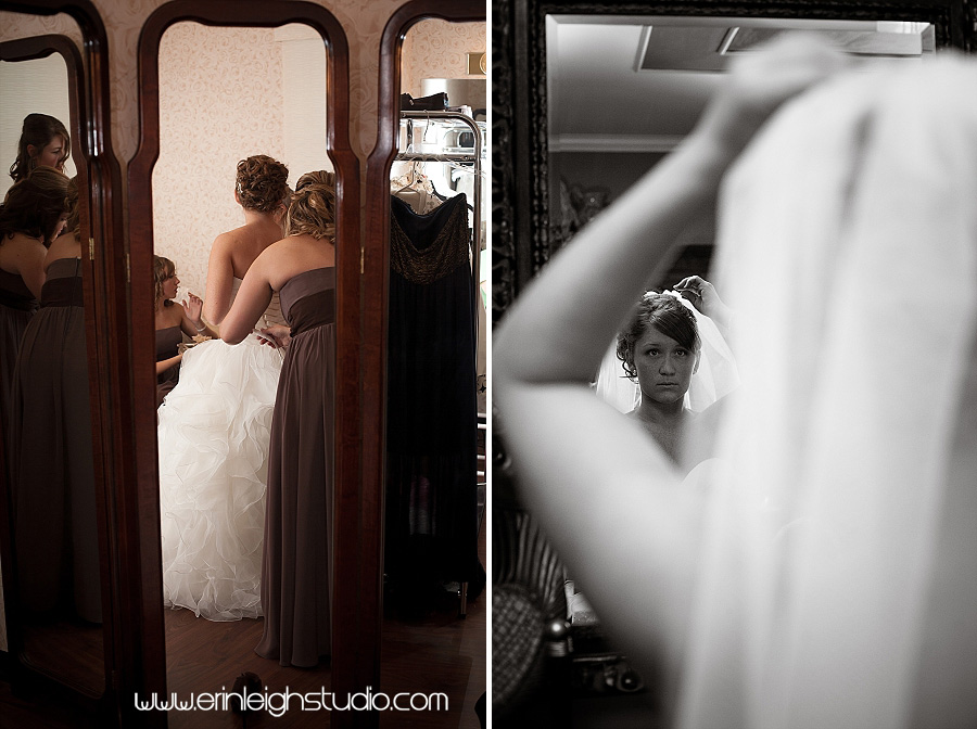 bride getting ready at Lone Summit Ranch