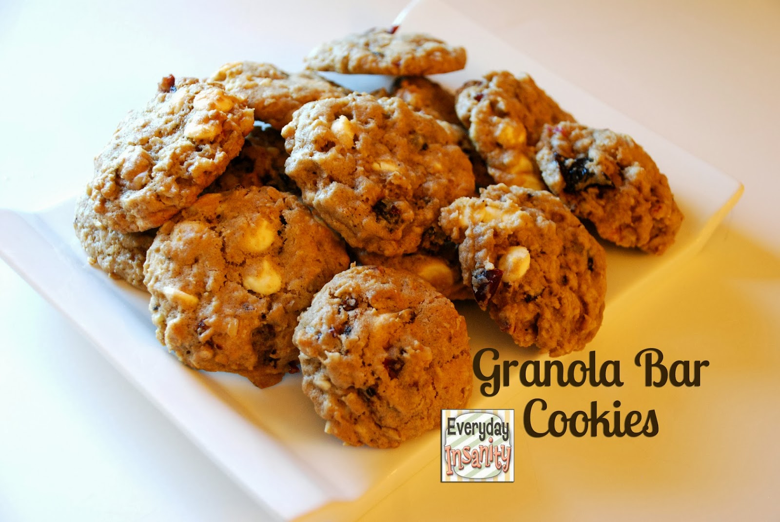 Everyday Insanity... Granola Bar Cookies
