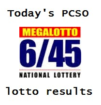 6/45 Mega lotto results