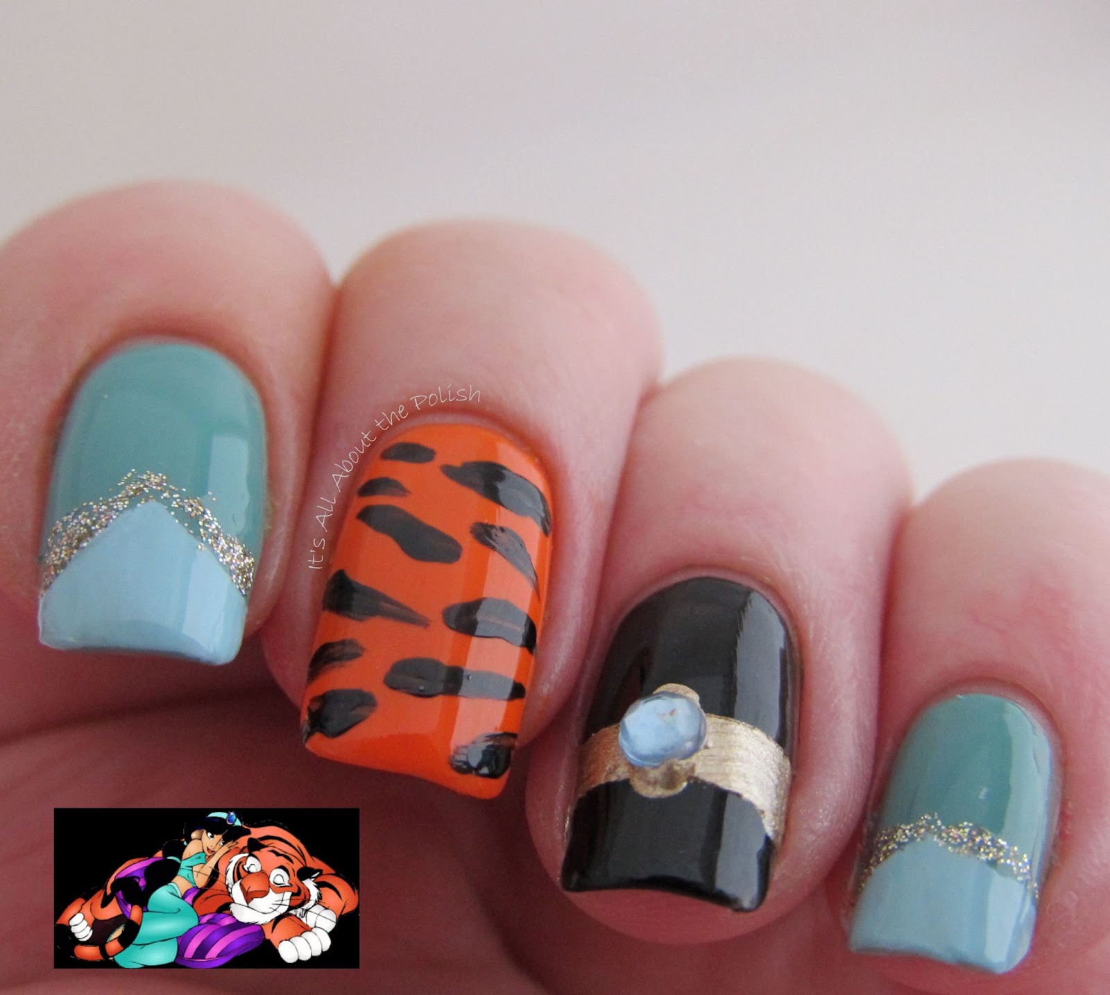 It's all about the polish Disney Princess Jasmine Nails